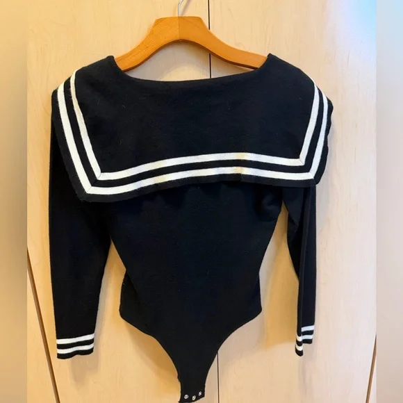Black Sailor Bodysuit - Picture 5 of 7